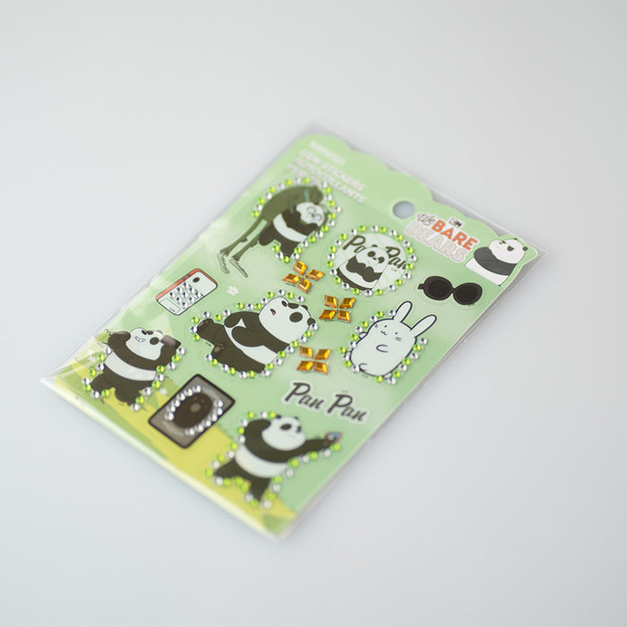 Set di stickers con brillantini di Panda We Bare Bears