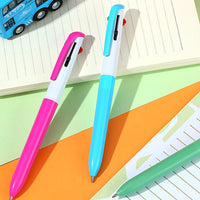 Penna con 4 colori impugnatura blu