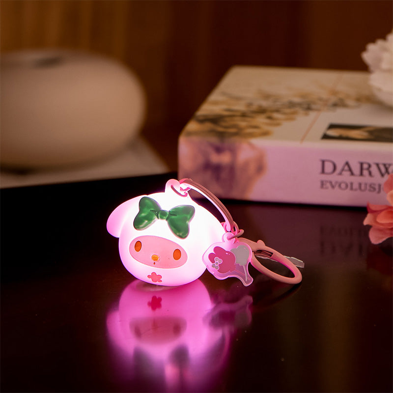 Portachiavic luminoso al buio di My Melody della collezione Sanrio.