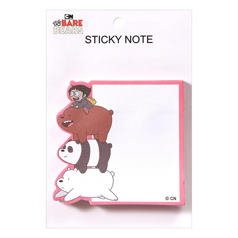 Sticky Notes post-it We Bare Bears in quaddro varianti: ice bear, grizzly, panda, e tutti insieme