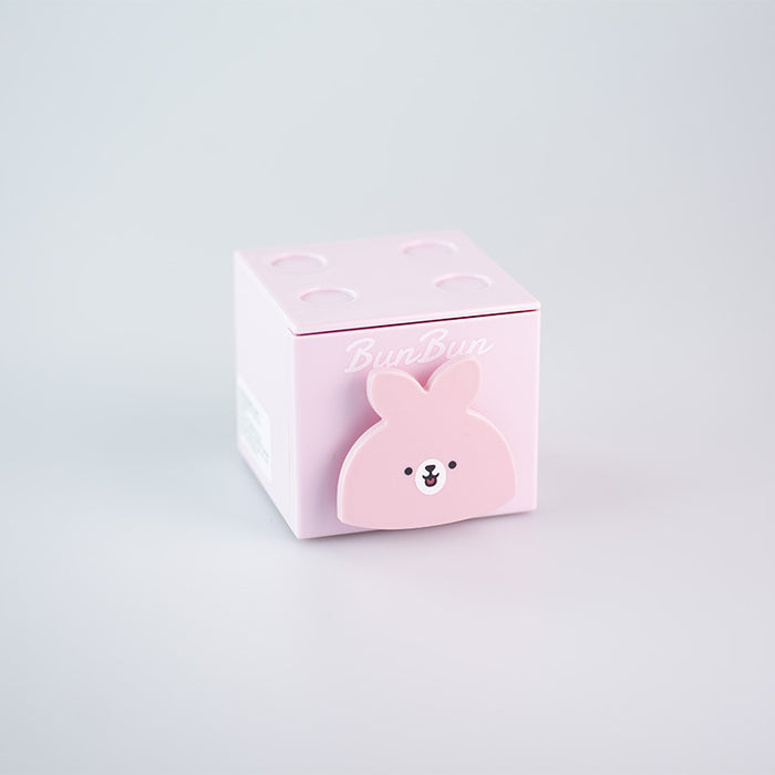 Mini organizer storage boz rosa della collezione Mini Family con personaggio Bun Bun