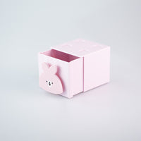 Mini organizer storage boz rosa della collezione Mini Family con personaggio Bun Bun