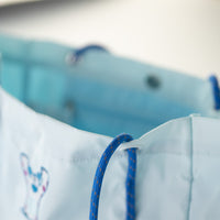 Shopping bag nylon azzurra con manici blue di Sulley Toy Stoy Disney Pixar