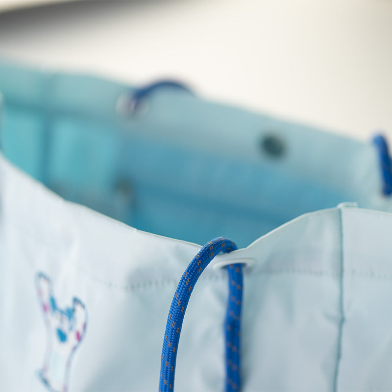 Shopping bag nylon azzurra con manici blue di Sulley Toy Stoy Disney Pixar