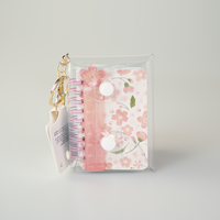 Portachiavi della collezione Sakura con mini notebook e riga disponibile in tre varianti