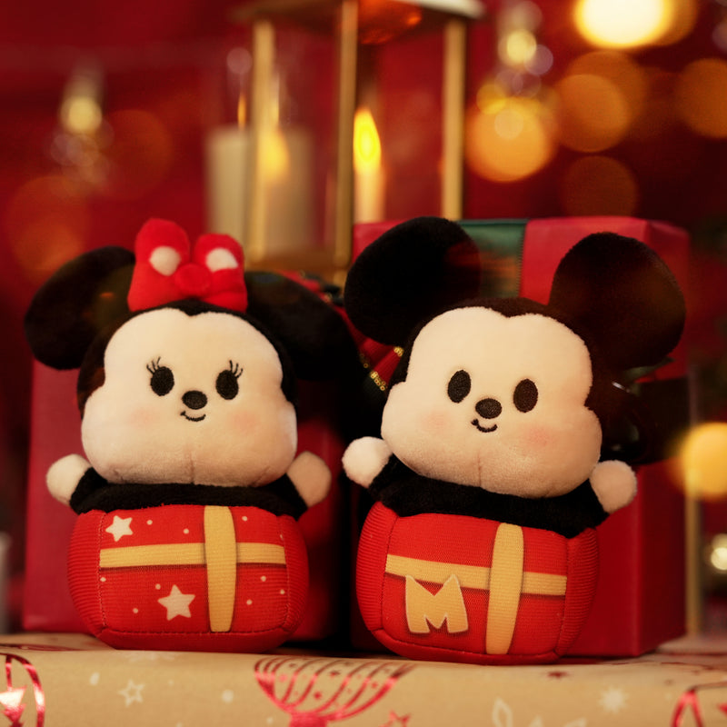 Portachiavi peluche Christimas Miniso Lifestyle Disney Mickey Mouse Minnie