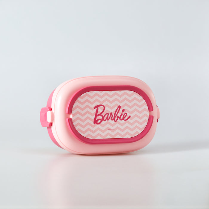 Bento box doppio strato con posate Barbie x Miniso