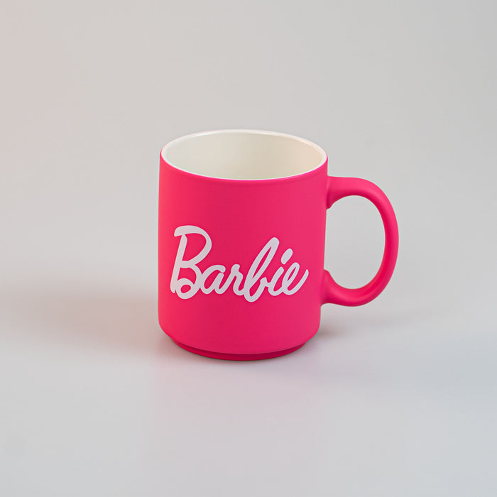 tazza ceramica barbie rosa miniso