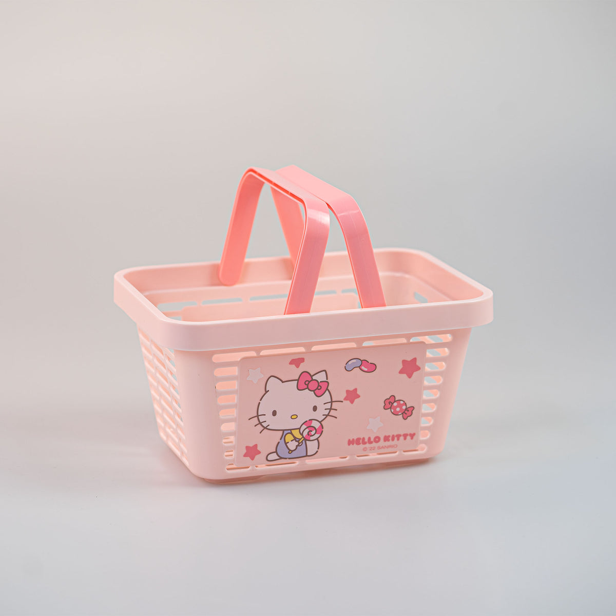 Cestino hello kitty sanrio rosa con personaggio storage box organizer