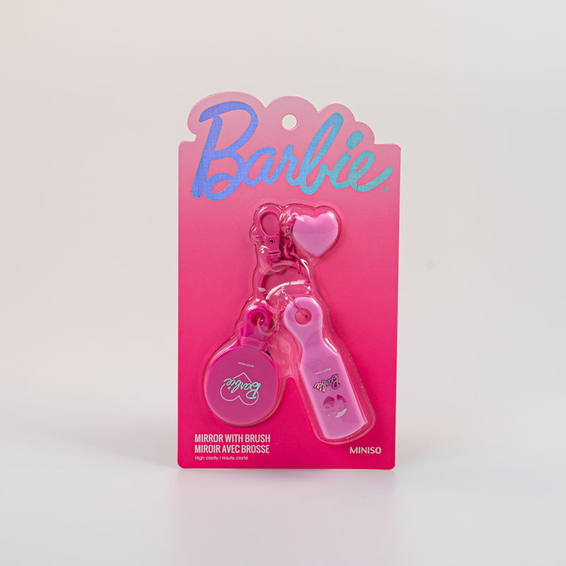 Portachiavi spazzola e specchio mini Barbie listyle miniso
