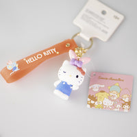 Portachiavi fiocchetto sulle orecchie Sanrio Cinammoroll Hello Kitty Pochacco My Melody
