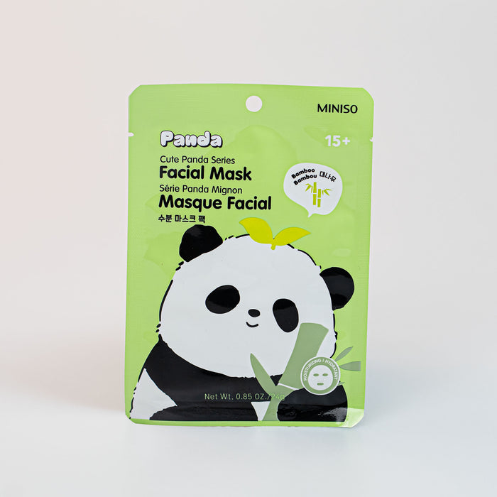 maschera viso tessuto bamboo cute panda series