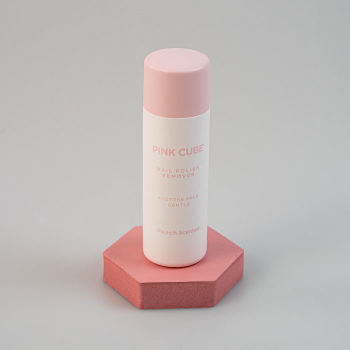 Nail Polish Remover Solvente rimuovi smalto Miniso Pink Cube Skin Care Make Up Vanilla and Peach Scented