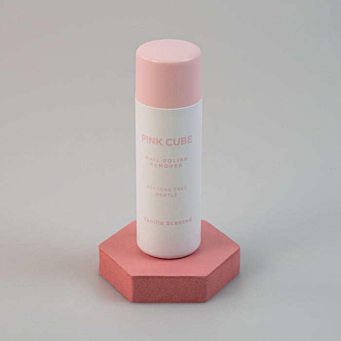 Nail Polish Remover Solvente rimuovi smalto Miniso Pink Cube Skin Care Make Up Vanilla and Peach Scented