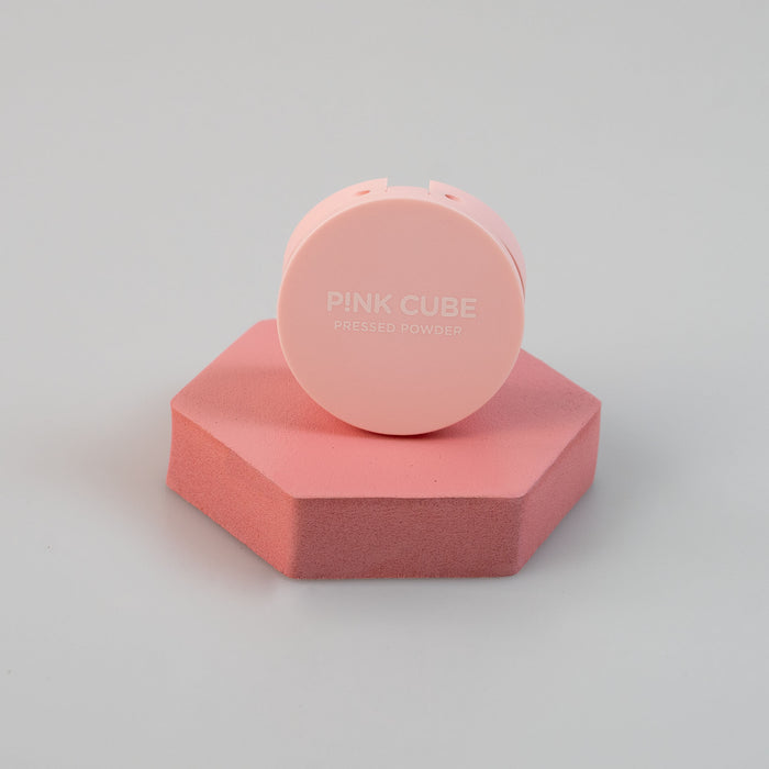 Pressed Powder, cipria fissante Miniso Make Up Pink Cube Tre tonalità Skin Care