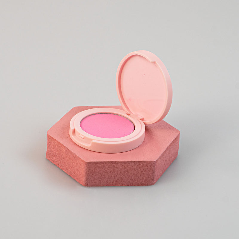 Blush make up Miniso Beauty Pink Peach Fuchsia Pink Cube Collection