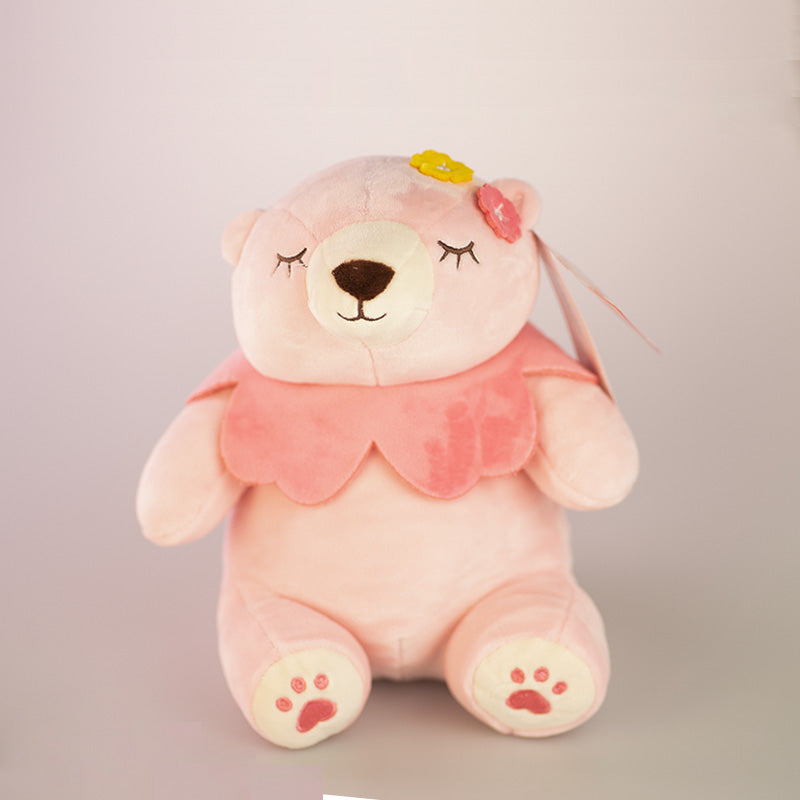 Peluche Mini Family bear rosa versione stagione Sakura della collezione San Valentino