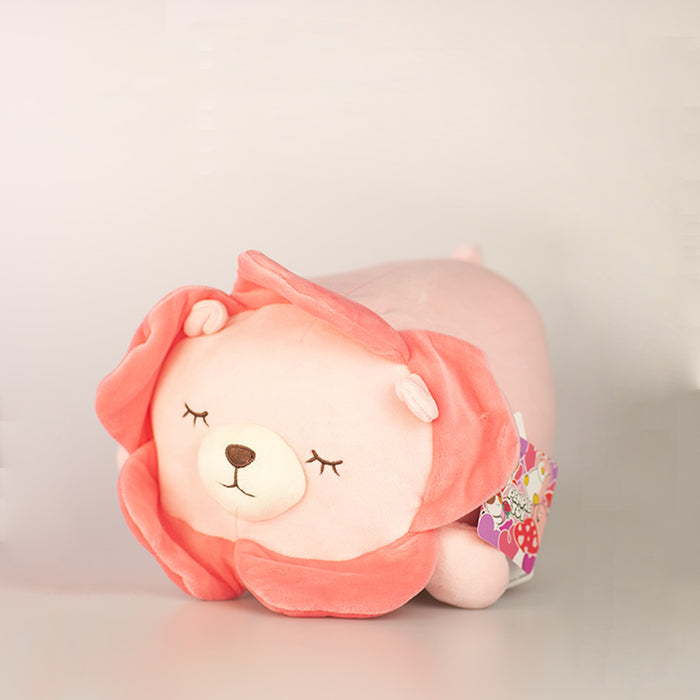 Peluche Mini Family bear rosa versione steso stagione Sakura della collezione San Valentino