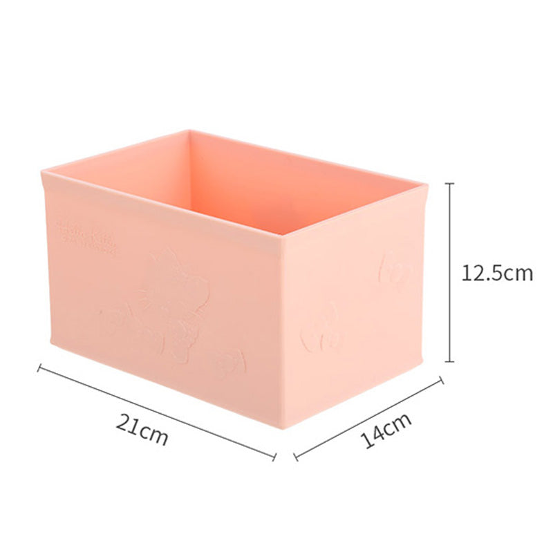 Organizer storage box porta oggetto rosa di Hello Kitty con disegno 3D.